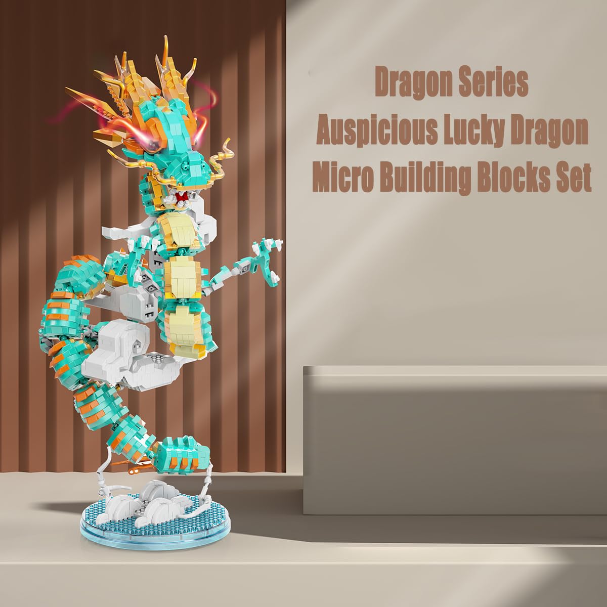 BDYDT Dragon Series Auspicious Lucky Dragon Micro Building Blocks Set (2860 PCS) – Model Toys Gift for Kids & Adults