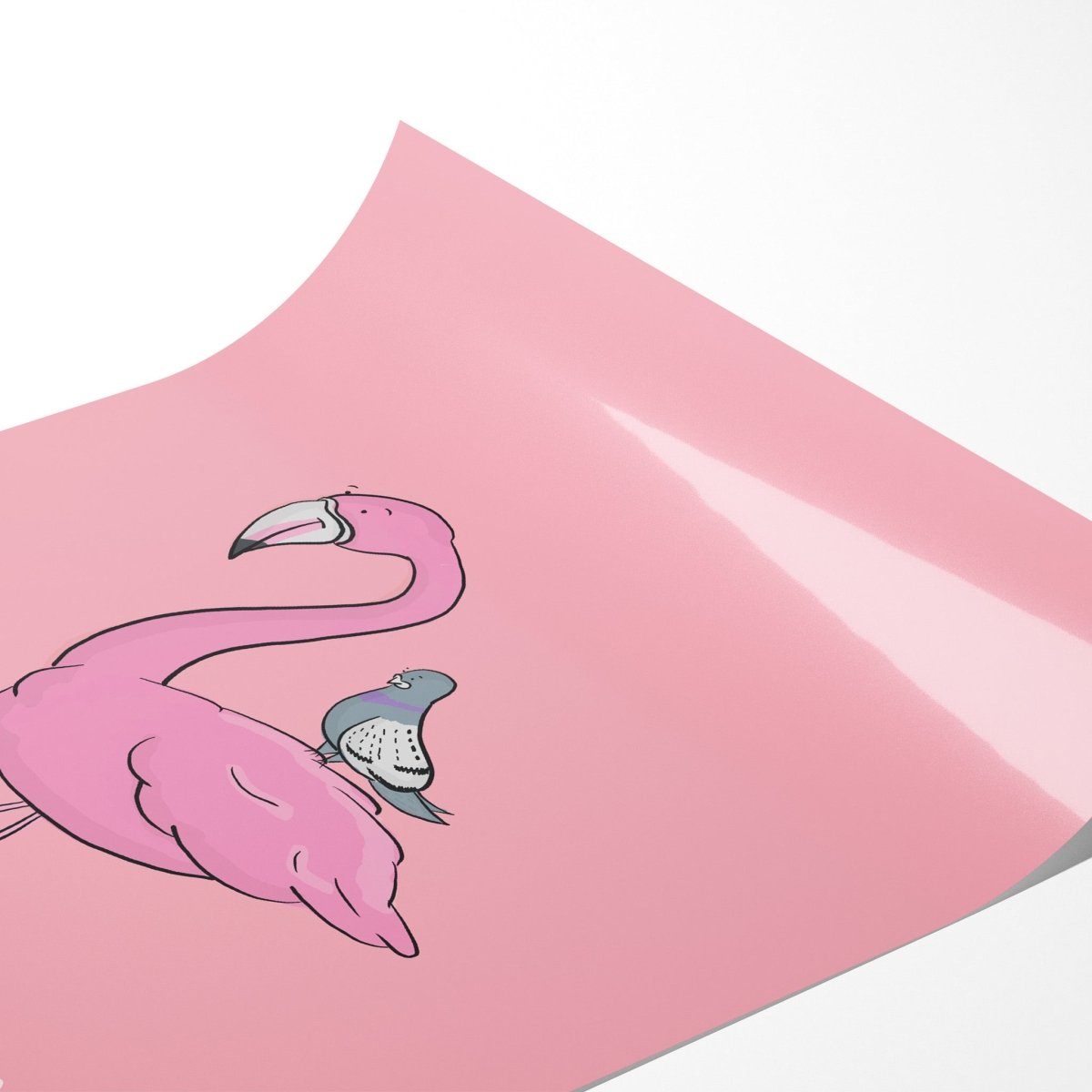Be A Flamingo – Motivational Quote Art Print