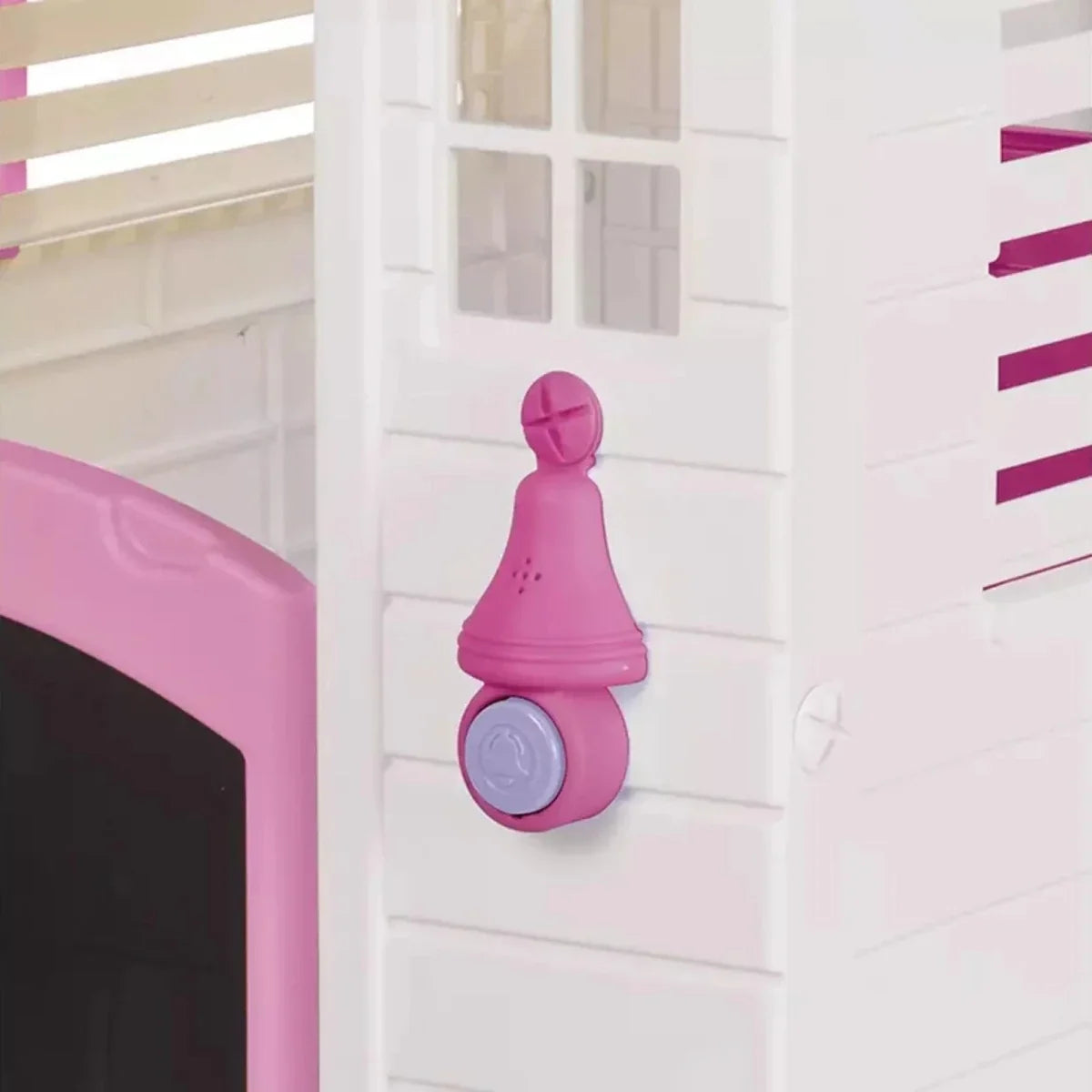 Dolu Deluxe Garden Playhouse with Fence – Pink