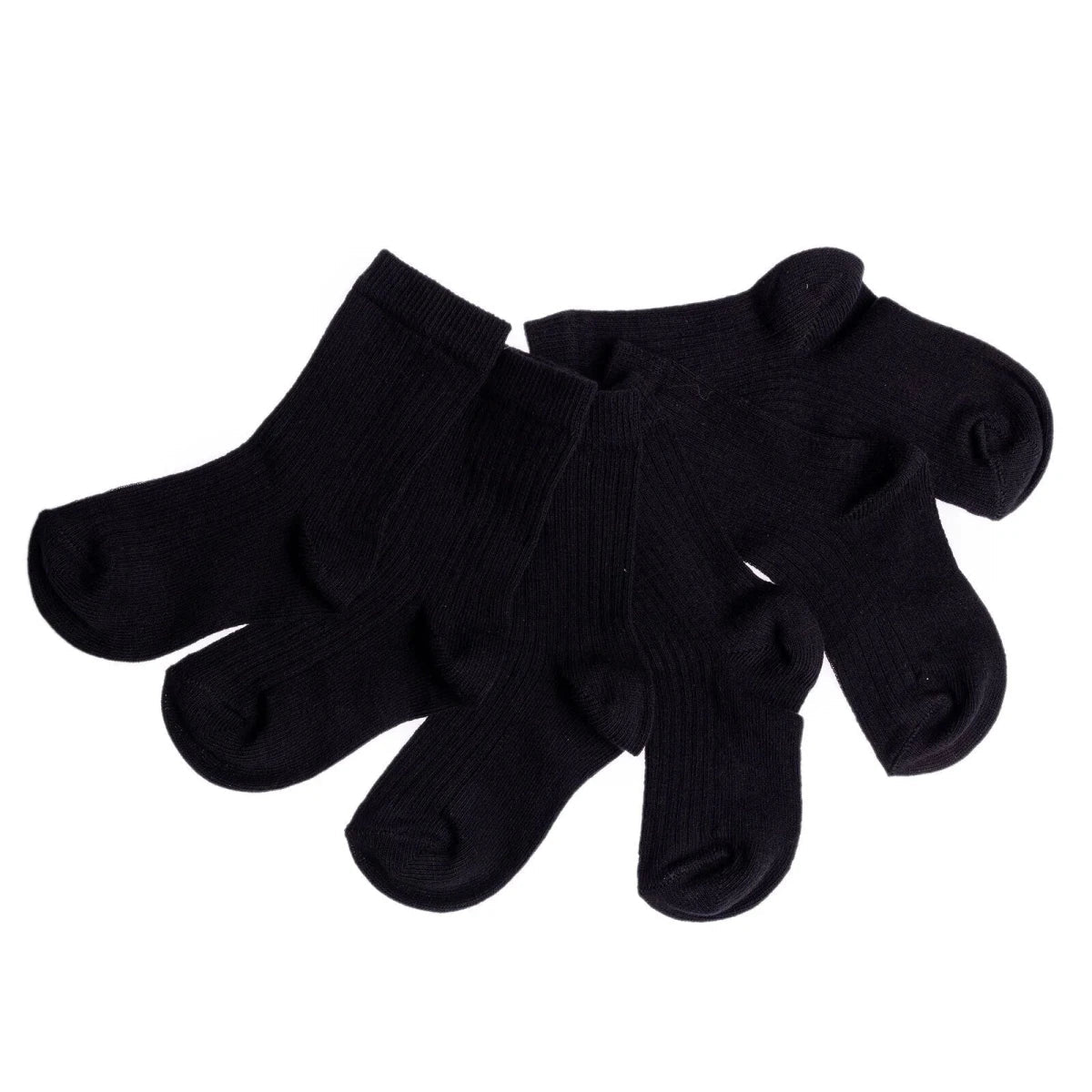 HelloBaby Unisex  Socks 3 Pcs - Black