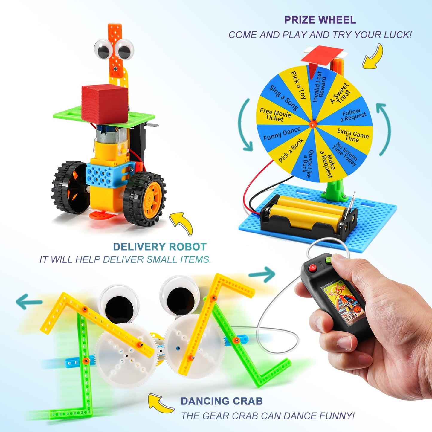 BeAndge STEM Robotics Kits for Kids 8-12 | DIY Engineering & STEM Toys