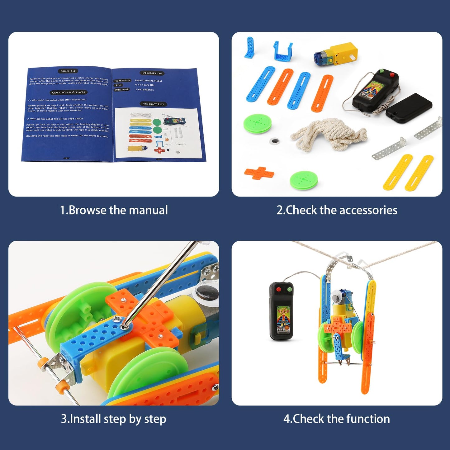 BeAndge STEM Robotics Kit for Kids 8-12 — 5 Robot Projects