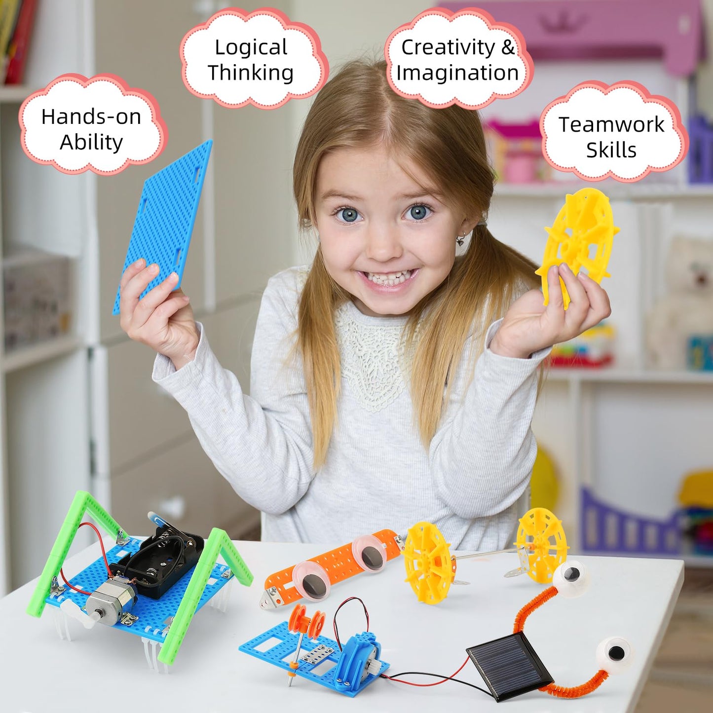 BeAndge STEM Robotics Kit for Kids 8-12 — 5 Robot Projects