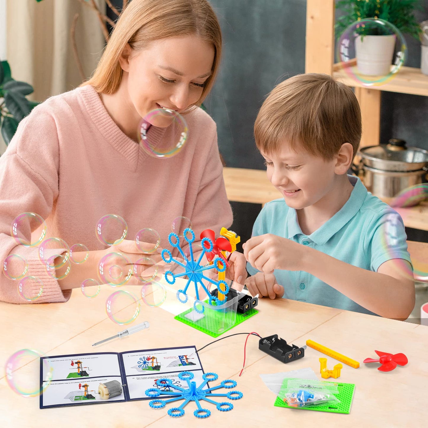BeAndge STEM Robotics Kit - 6-in-1 STEM Toys for Kids 8-13 | Build & Learn