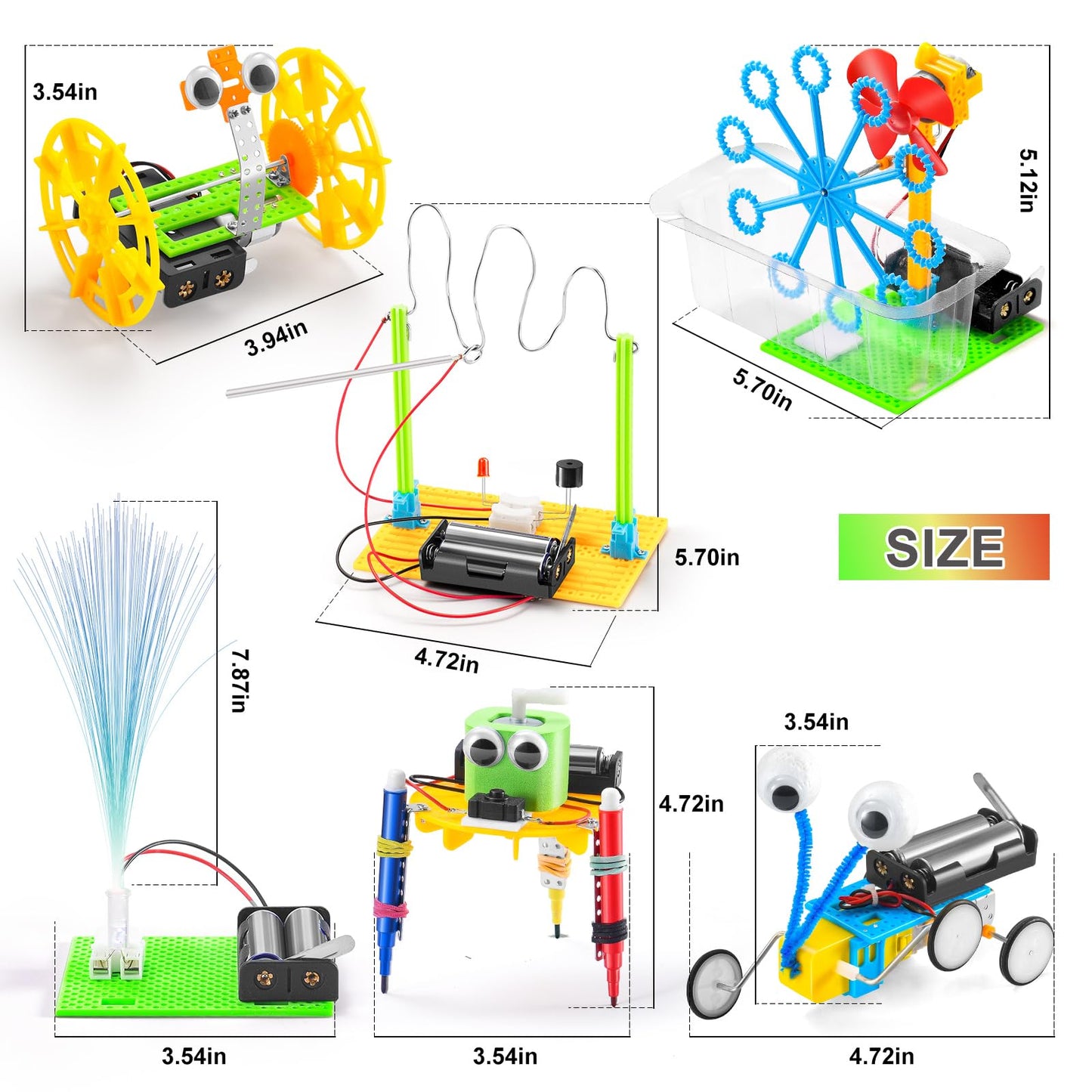 BeAndge STEM Robotics Kit - 6-in-1 STEM Toys for Kids 8-13 | Build & Learn