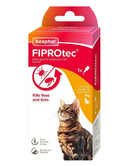 Beaphar FIPROtec Cat 1 pipettes x6