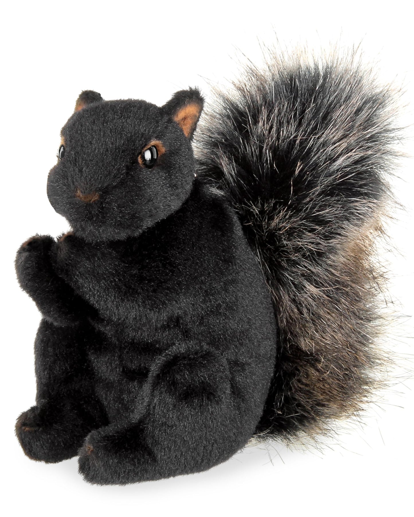 Bearington Acorn Black Plush Squirrel – 7-inch Soft Realistic Stuffed Animal for Kids & Collectors