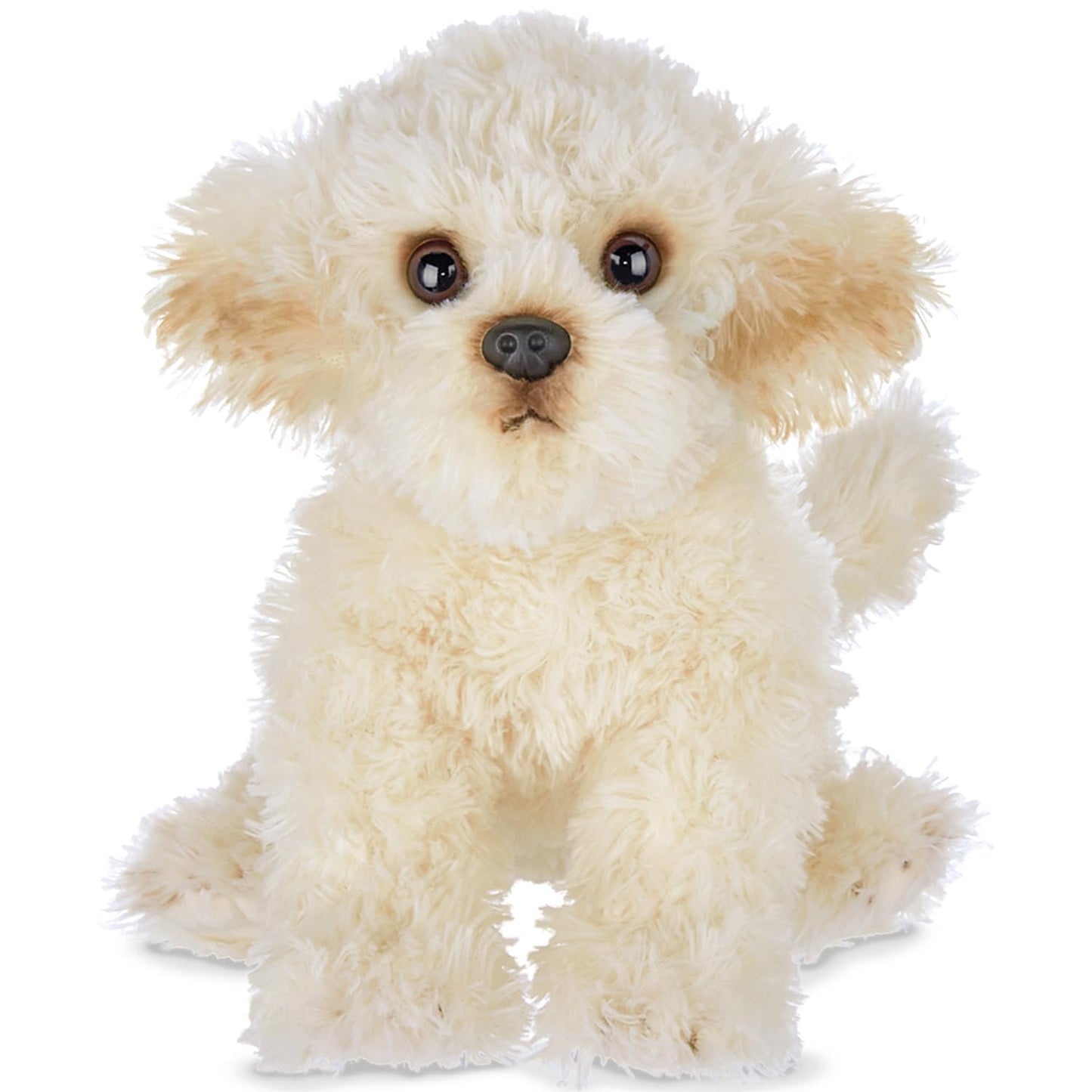 Bearington Bisquit Maltipoo Plush Dog - 13.5-Inch Realistic Stuffed Puppy