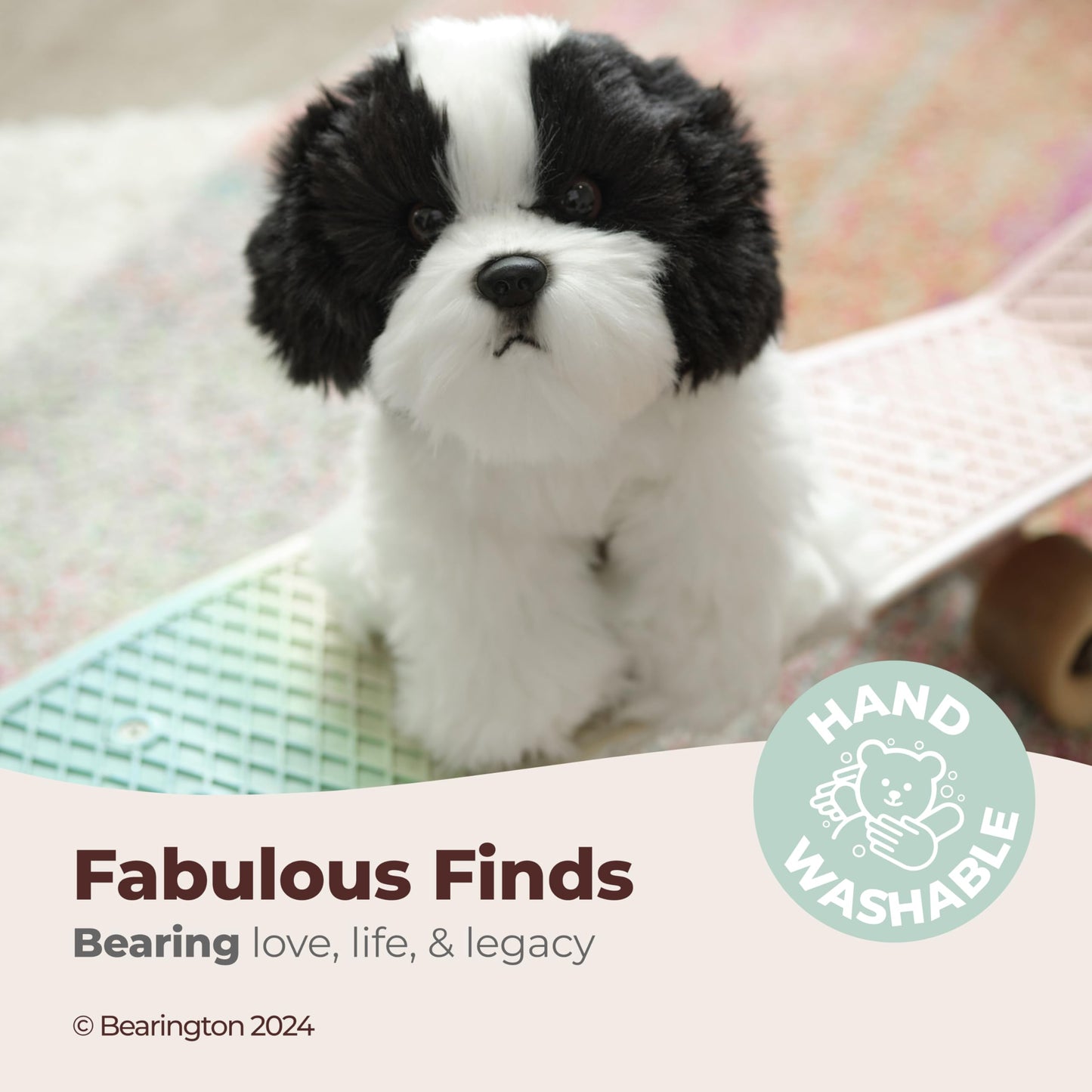 Bearington Collection Butch 11-Inch Shih Tzu Plush – Realistic Stuffed Dog Toy