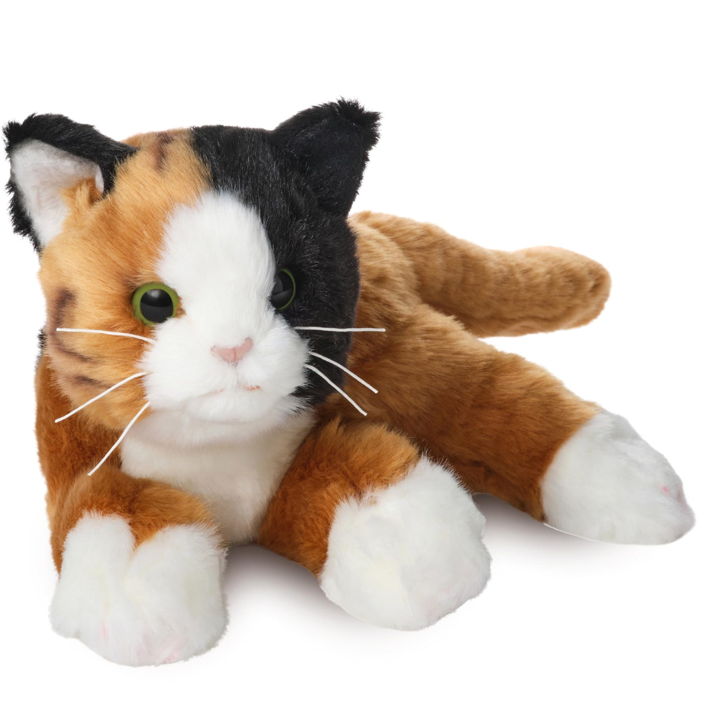 Bearington Callie 15-Inch Calico Cat Plush – Realistic Cat Stuffed Animal for Kids