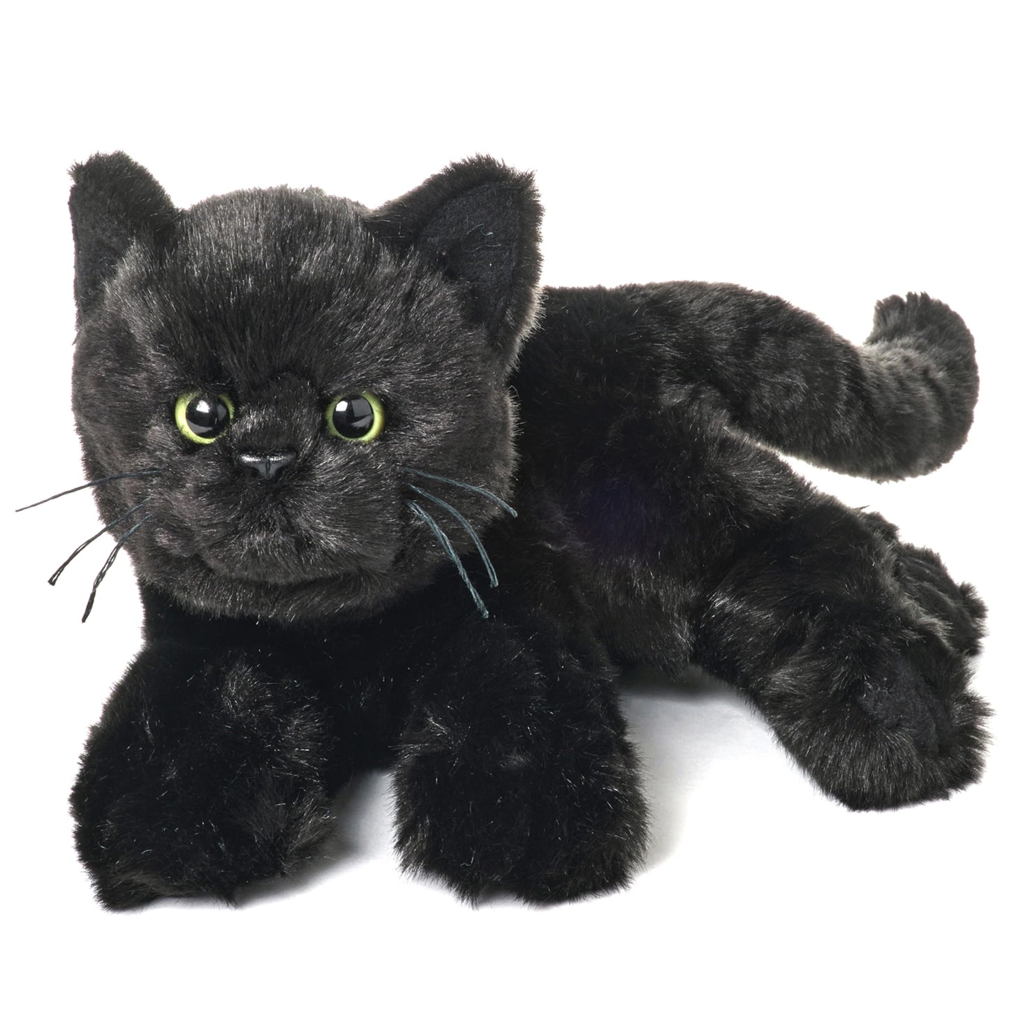 Bearington Jinx Black Cat Plush - 15-Inch Realistic Kitty Stuffed Animal for Kids | Soft Fur & Lifelike Details