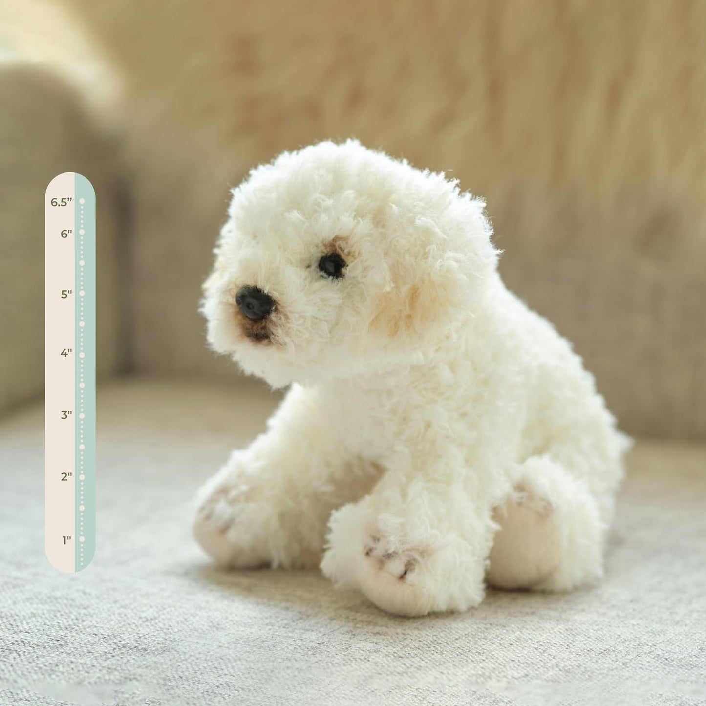 Bearington Lil' Bisquit 6.5-Inch Poodle-Labradoodle Plush Toy