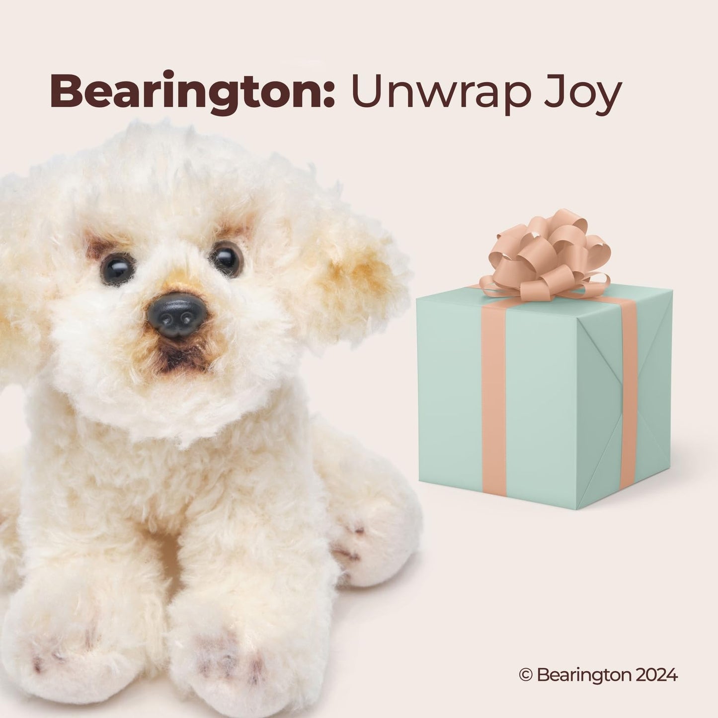 Bearington Lil' Bisquit 6.5-Inch Poodle-Labradoodle Plush Toy