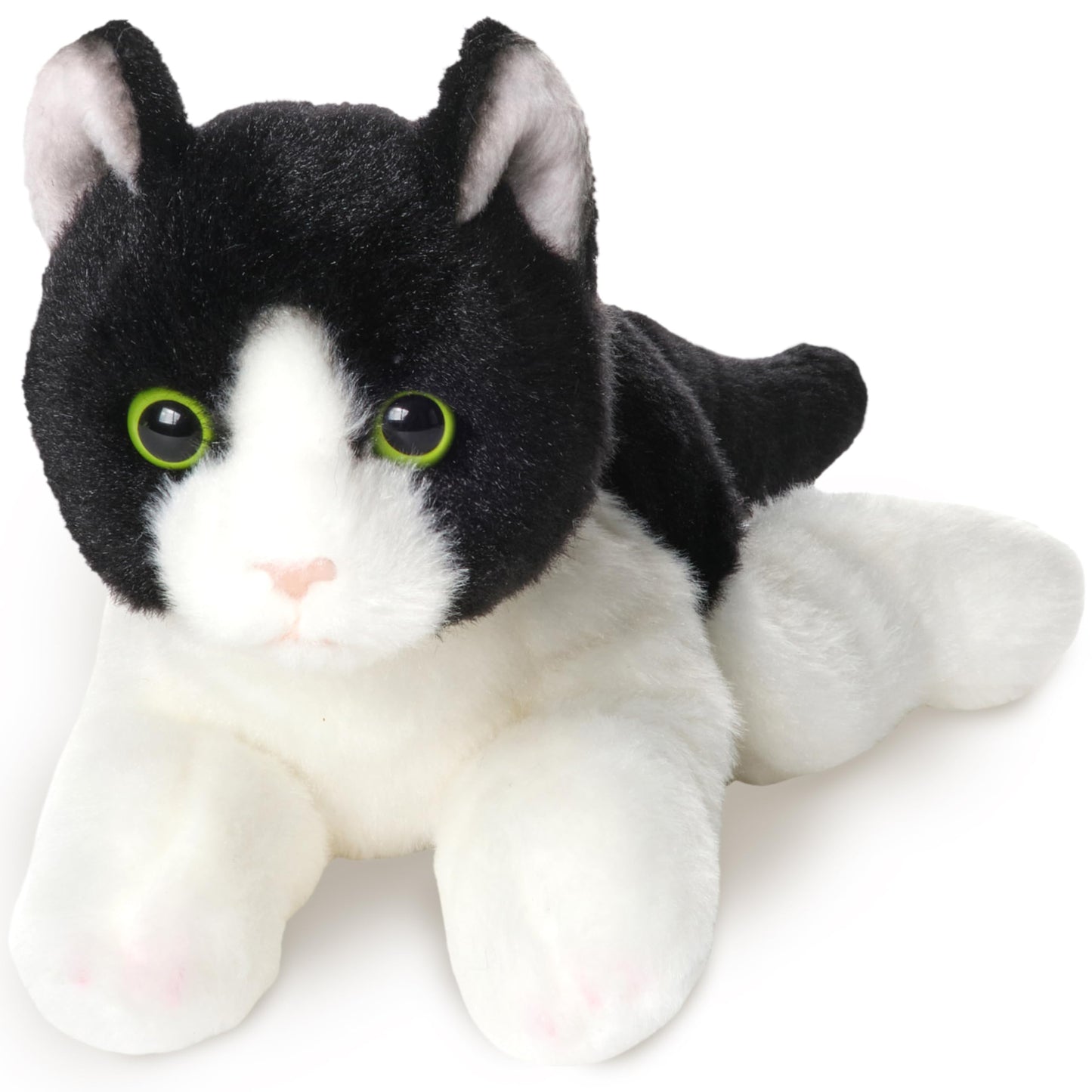 Bearington Lil' Domino Tuxedo Cat Plush – 8-inch Black & White Stuffed Cat | Bearington Collection