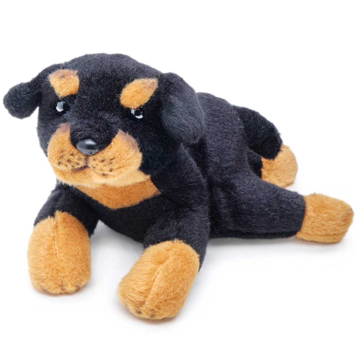 Bearington Lil' Gunner Rottweiler Plush – 8-Inch Realistic Rottweiler Toy by Bearington Collection