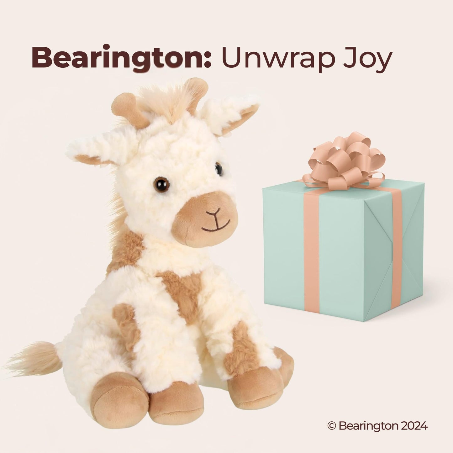 Bearington Lofty Giraffe Plush – 11-Inch Soft Toy for Nursery