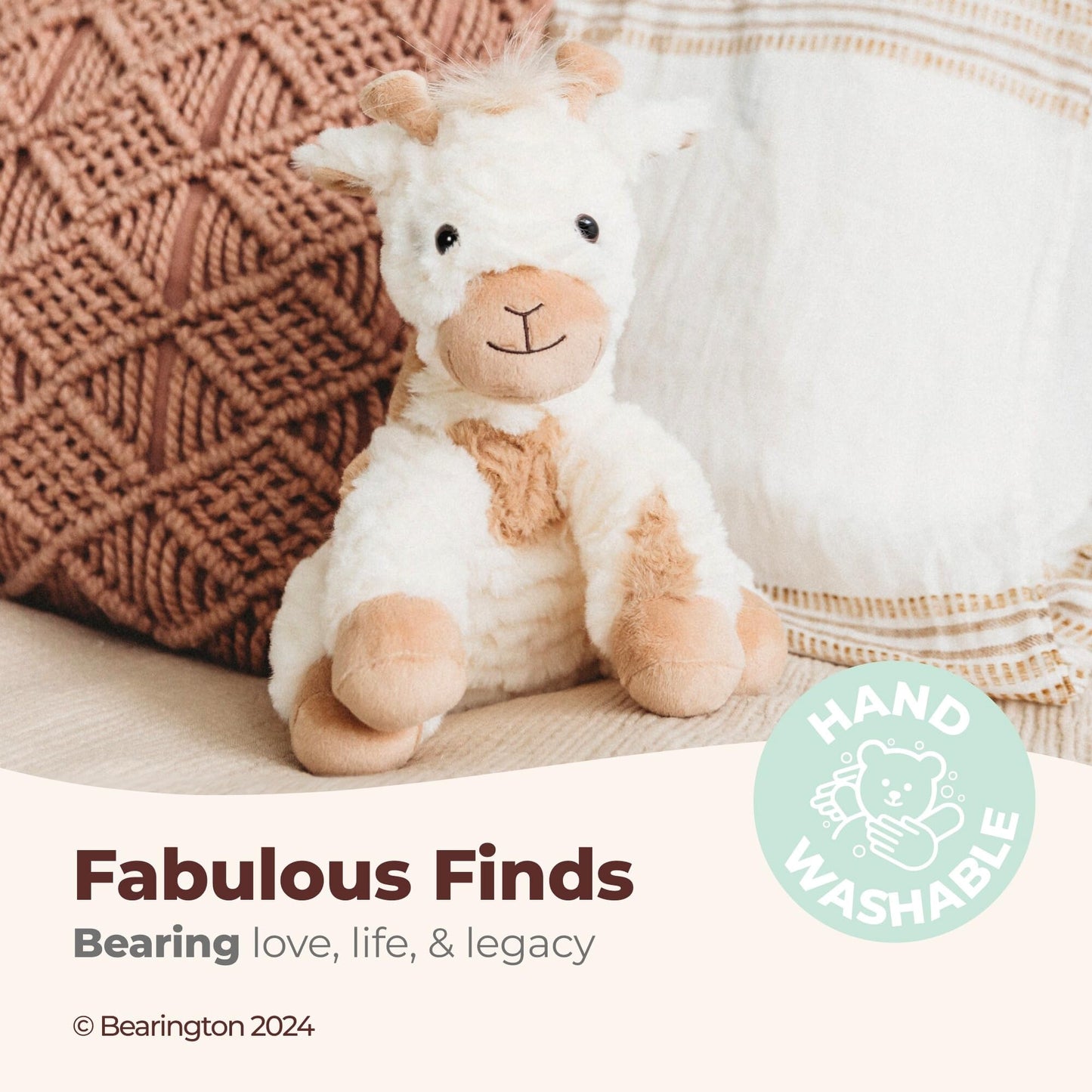 Bearington Lofty Giraffe Plush – 11-Inch Soft Toy for Nursery