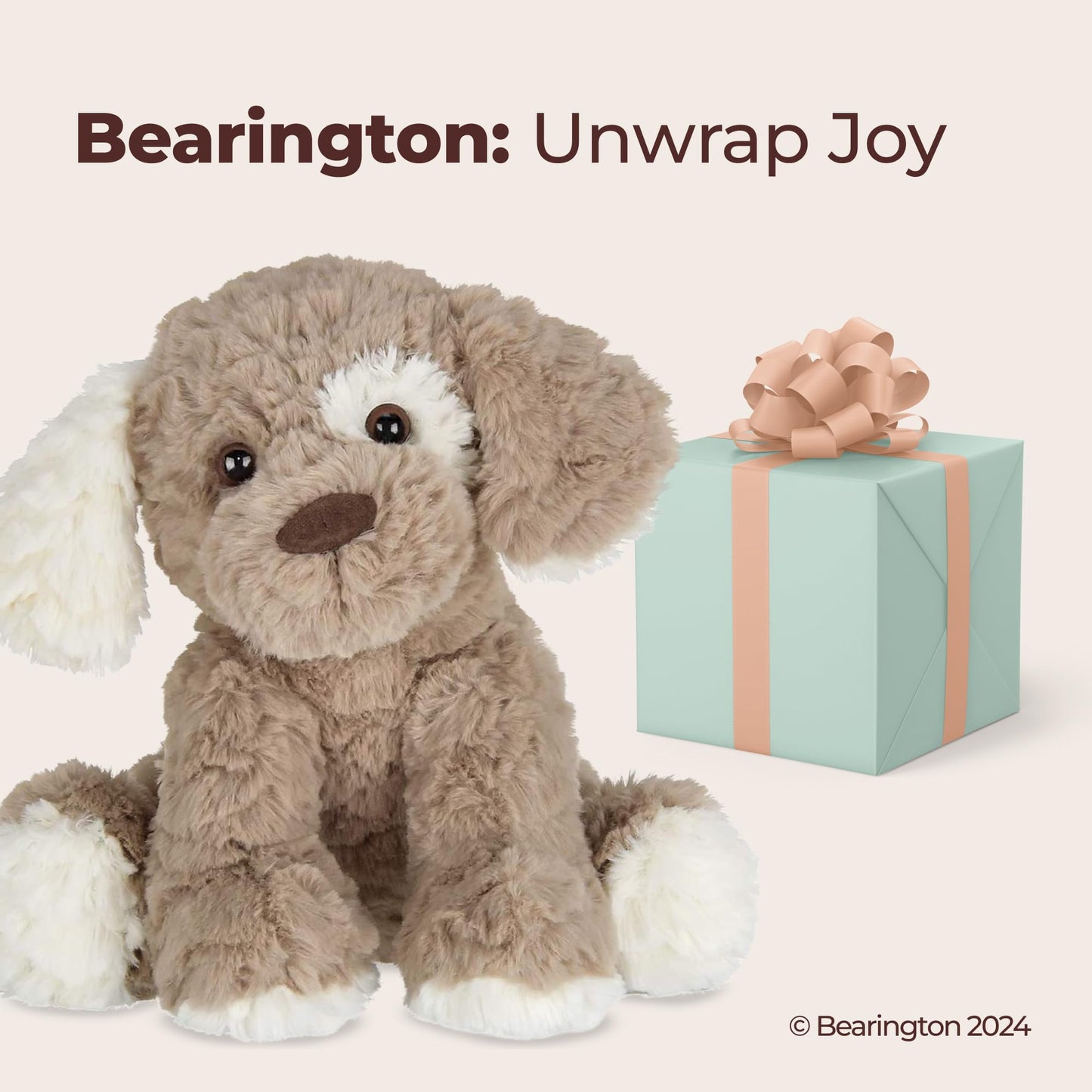 Bearington Pal Dog Plush – 11-Inch Realistic Puppy with Floppy Ears