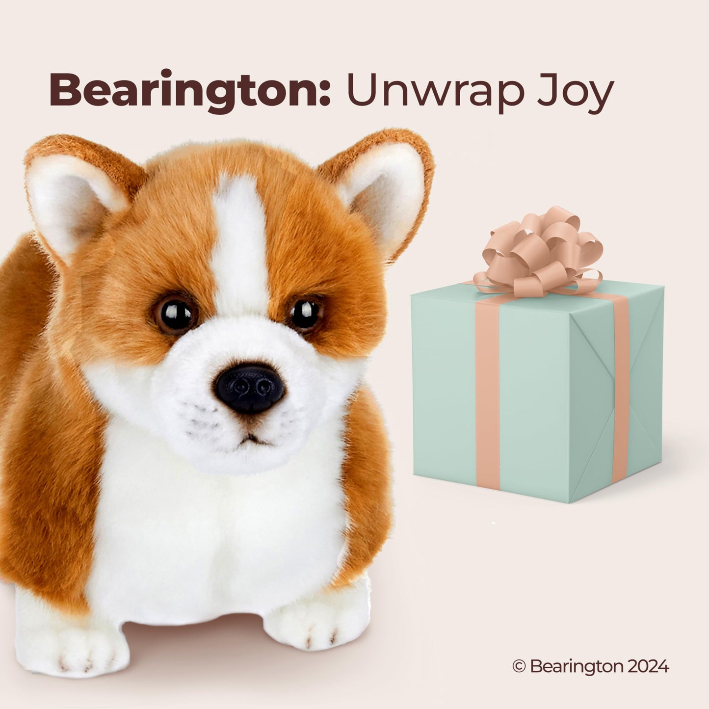 Bearington Queenie Corgi Plush – 13-Inch Cuddly Puppy Dog | Bearington Collection
