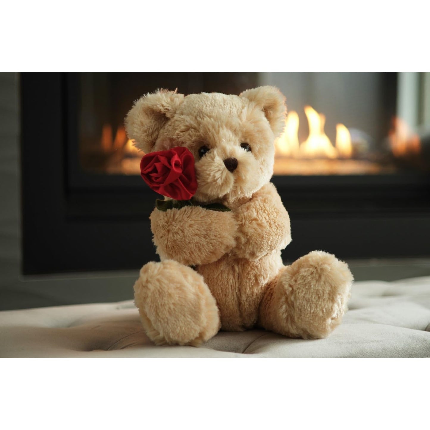 Bearington Remington Teddy Bear - 9.5-Inch Soft & Cuddly Valentine's Day Plush Gift