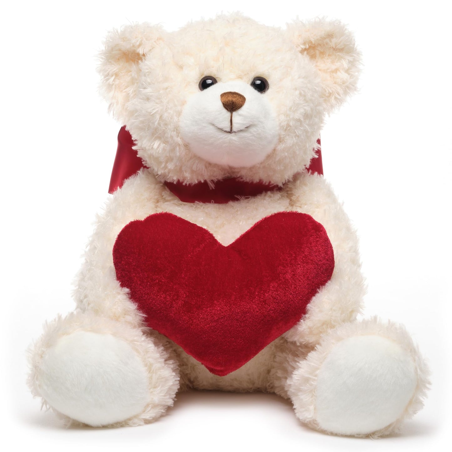 Bearington Remington Teddy Bear Holden Heart - 16-Inch Plush Valentine's Day Gift | Bearington Collection