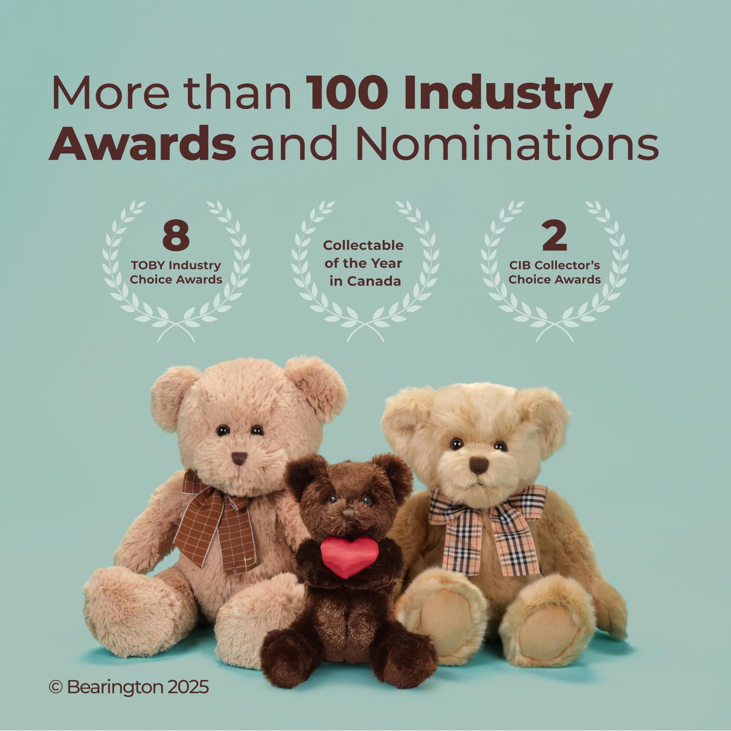 Bearington Remington Valentine Teddy Bear - 9.5-Inch Plush Gift for Valentines Day and Romantic Moments
