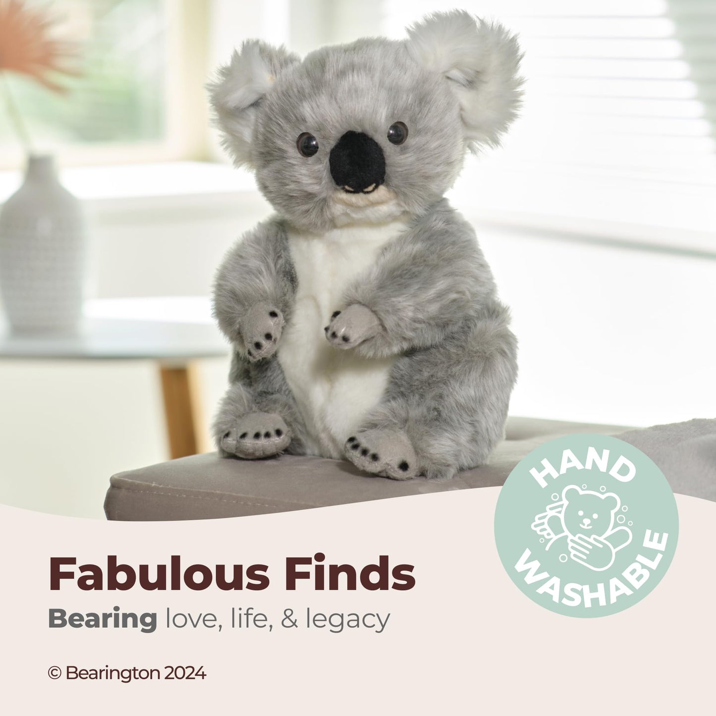Bearington Sydney Plush Koala – 10.5-Inch Soft Stuffed Animal