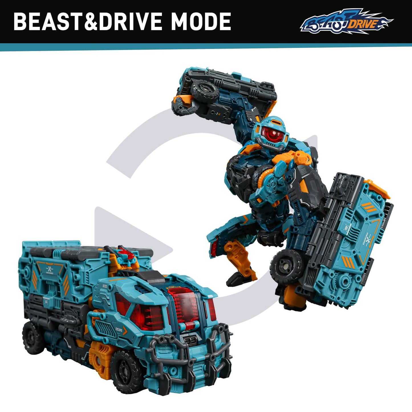 BEASTBOX 52TOYS BEASTDRIVE BD-13 Cyclops: Dual-Mode Deformation Figure
