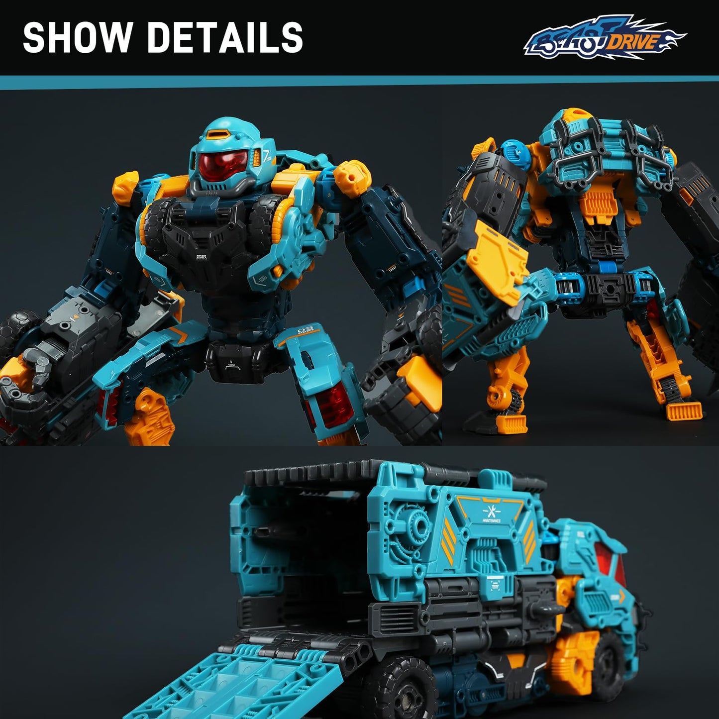 BEASTBOX 52TOYS BEASTDRIVE BD-13 Cyclops: Dual-Mode Deformation Figure