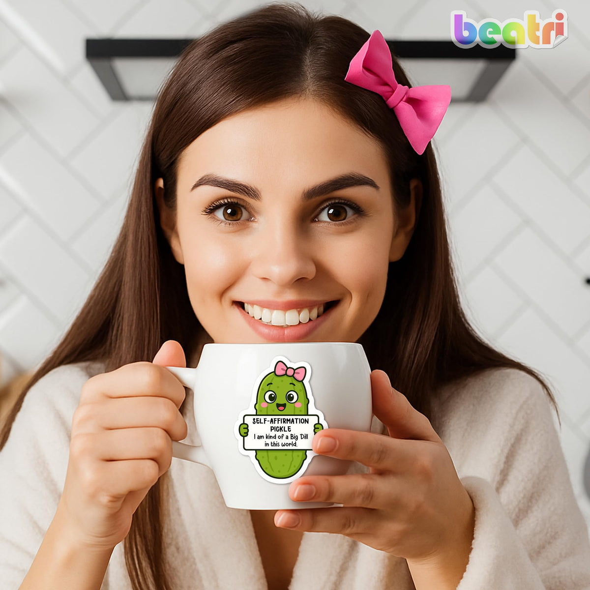 BEATRI Pickle Stickers 50pc – Non-Repeating Waterproof Vinyl Decals for Laptop, Bottle & Gear