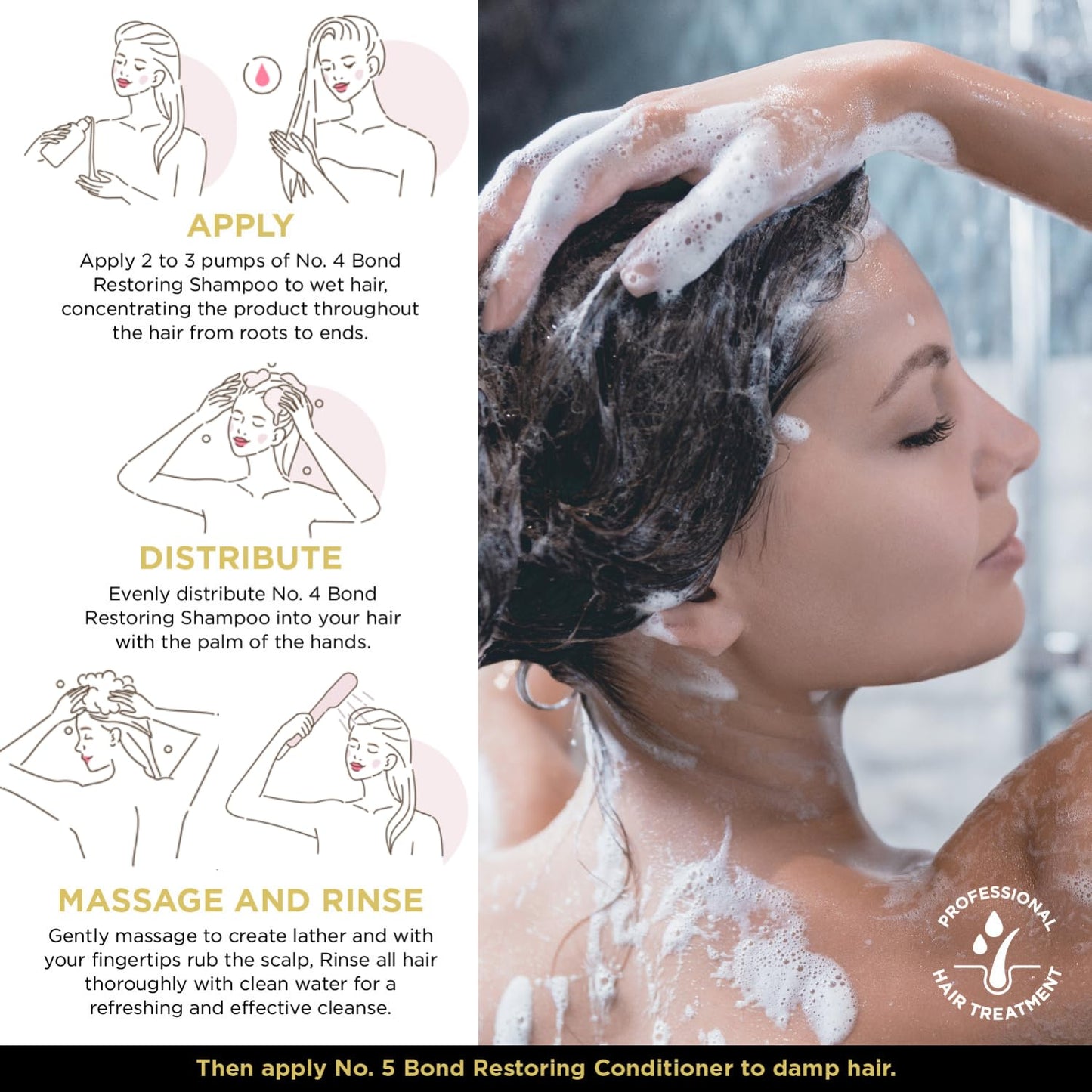 BEAUTY PLEX No. 4 Shampoo for Thinning Hair (Women) | Bond Repair & Moisture | 450ml