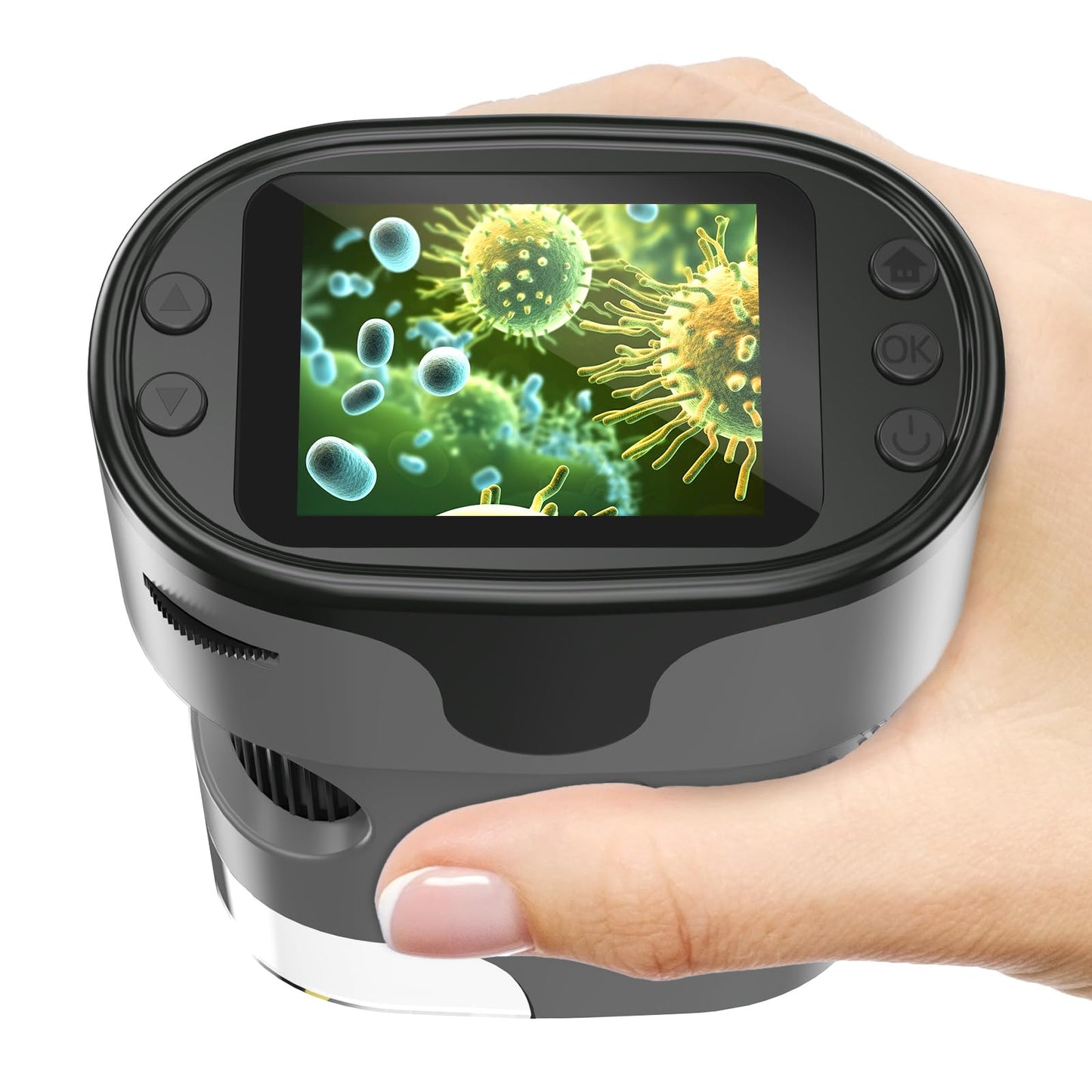 BEBANG 1000X Handheld Microscope – Portable Kids Microscope with Slides Kit