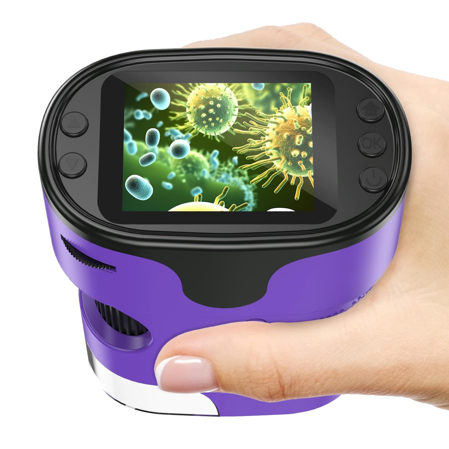 BEBANG 1000X Handheld Microscope for Kids – 4K Screen, Portable Slides Kit, Gift-Ready