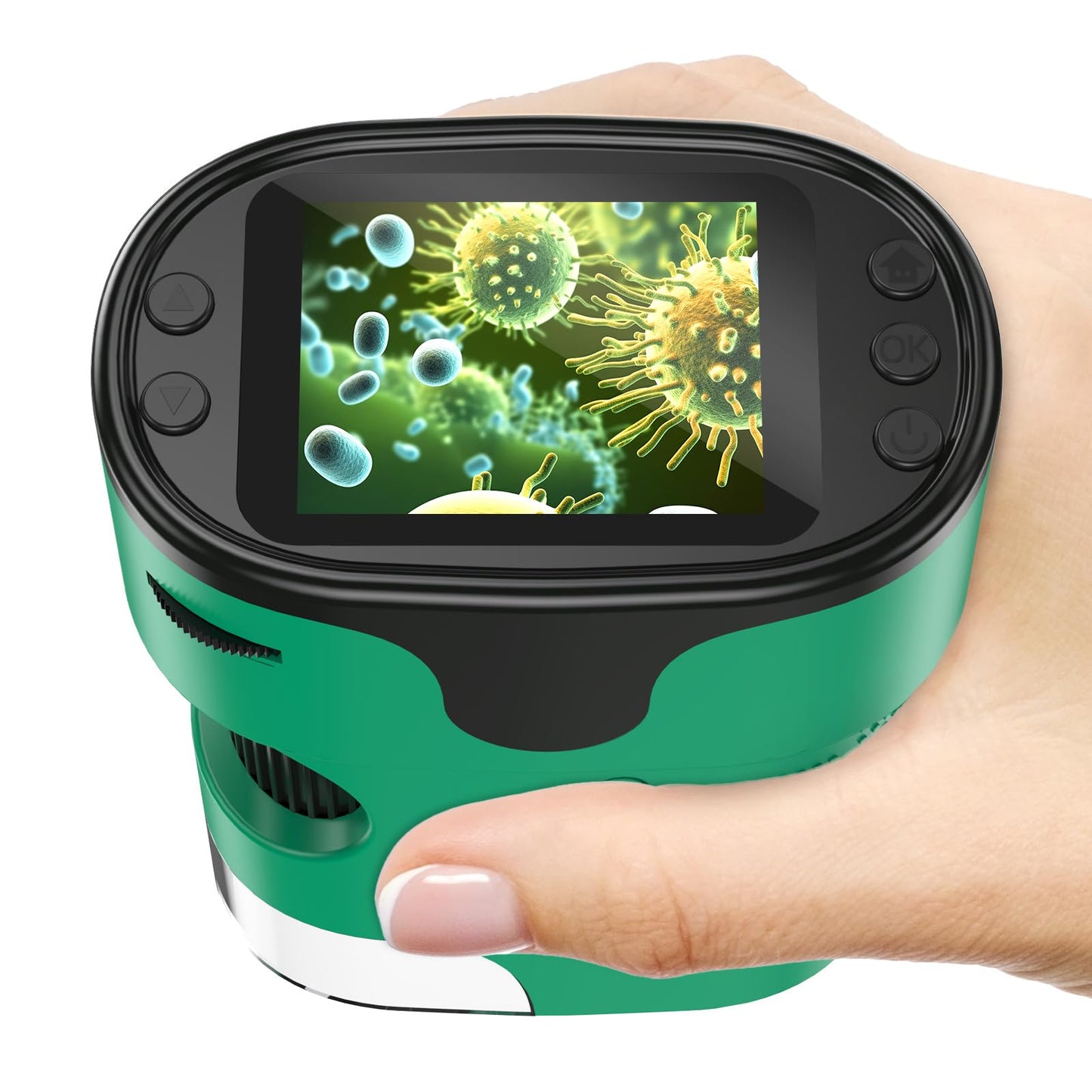 BEBANG 1000X Handheld Microscope with 2.0-inch Screen – Portable Kids Microscope & Slides Kit