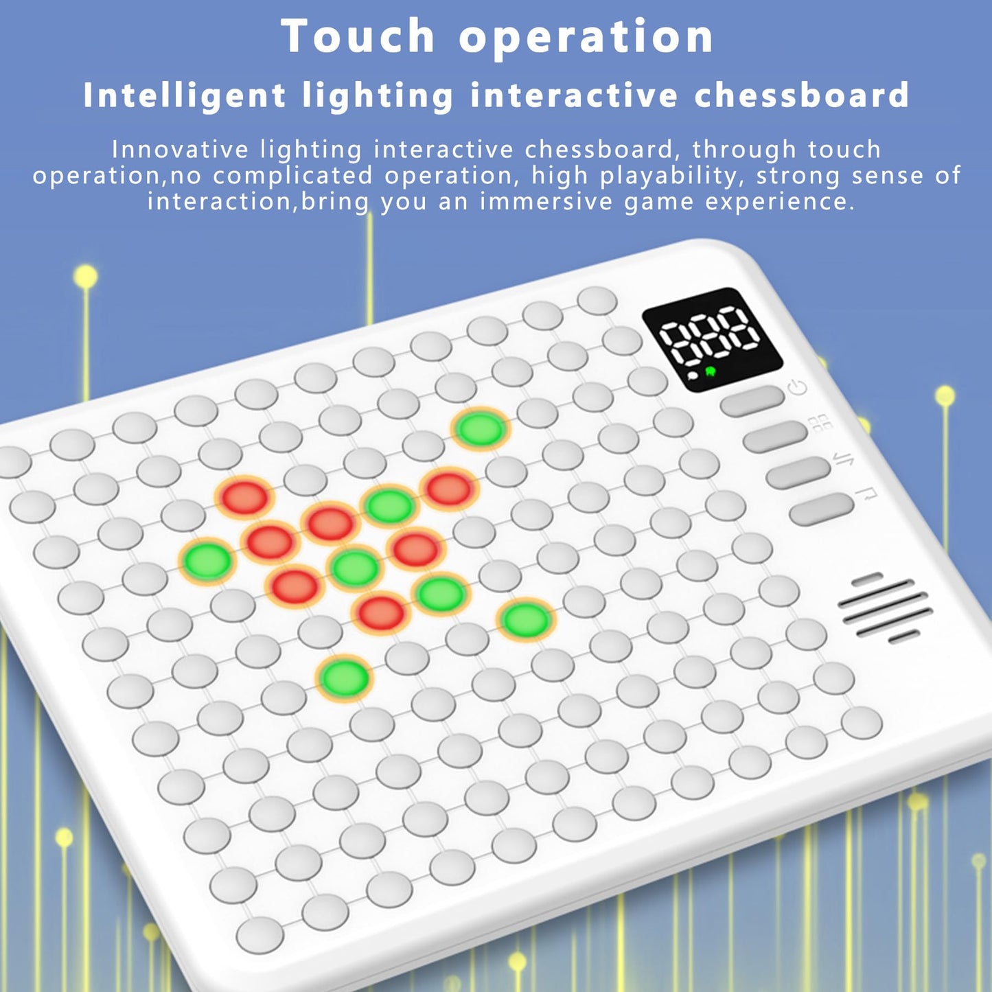 BEBESIRI Smart Chessboard — 9 AI Games, 5-in-a-Row & 4-in-a-Row, Portable Educational Board for Kids