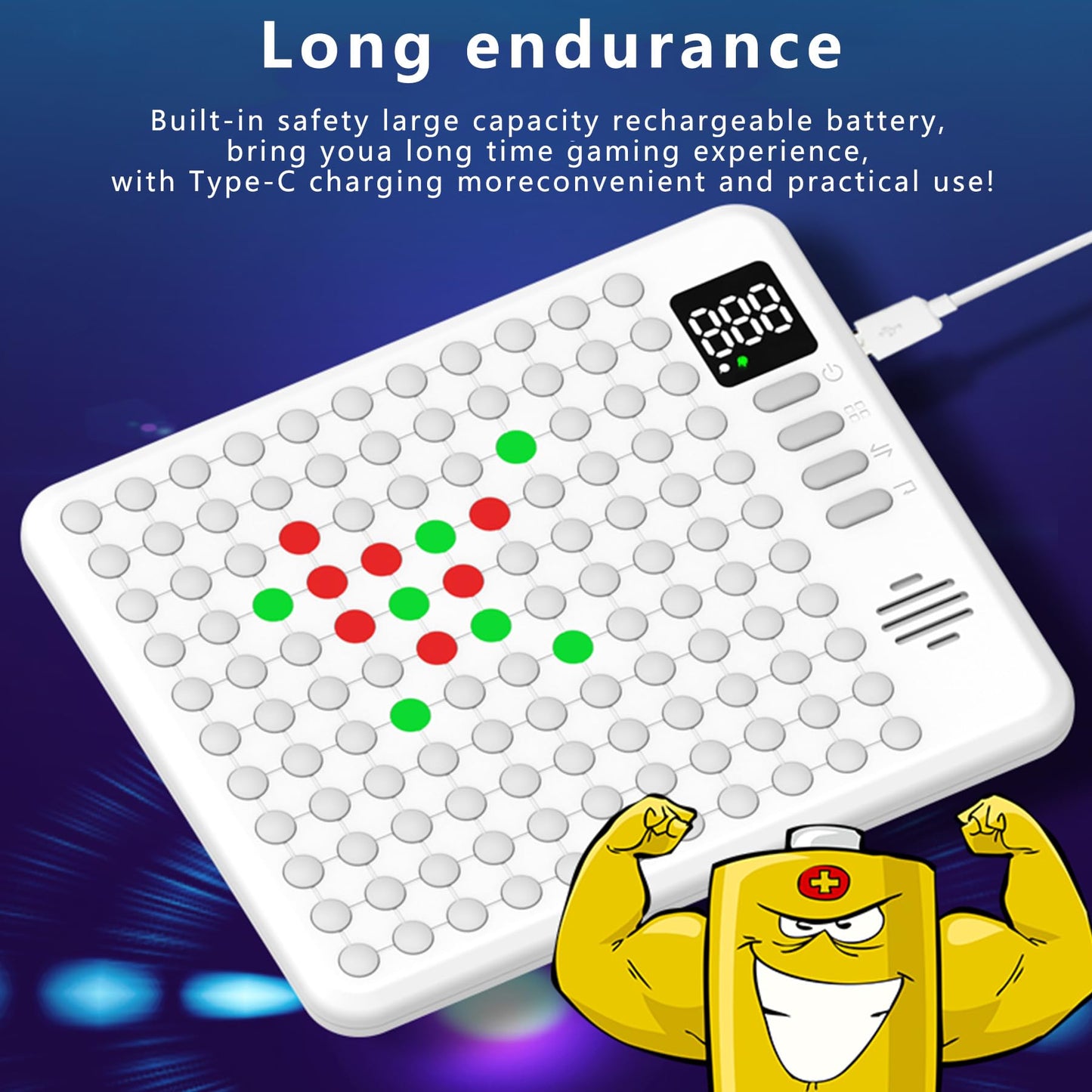 BEBESIRI Smart Chessboard — 9 AI Games, 5-in-a-Row & 4-in-a-Row, Portable Educational Board for Kids