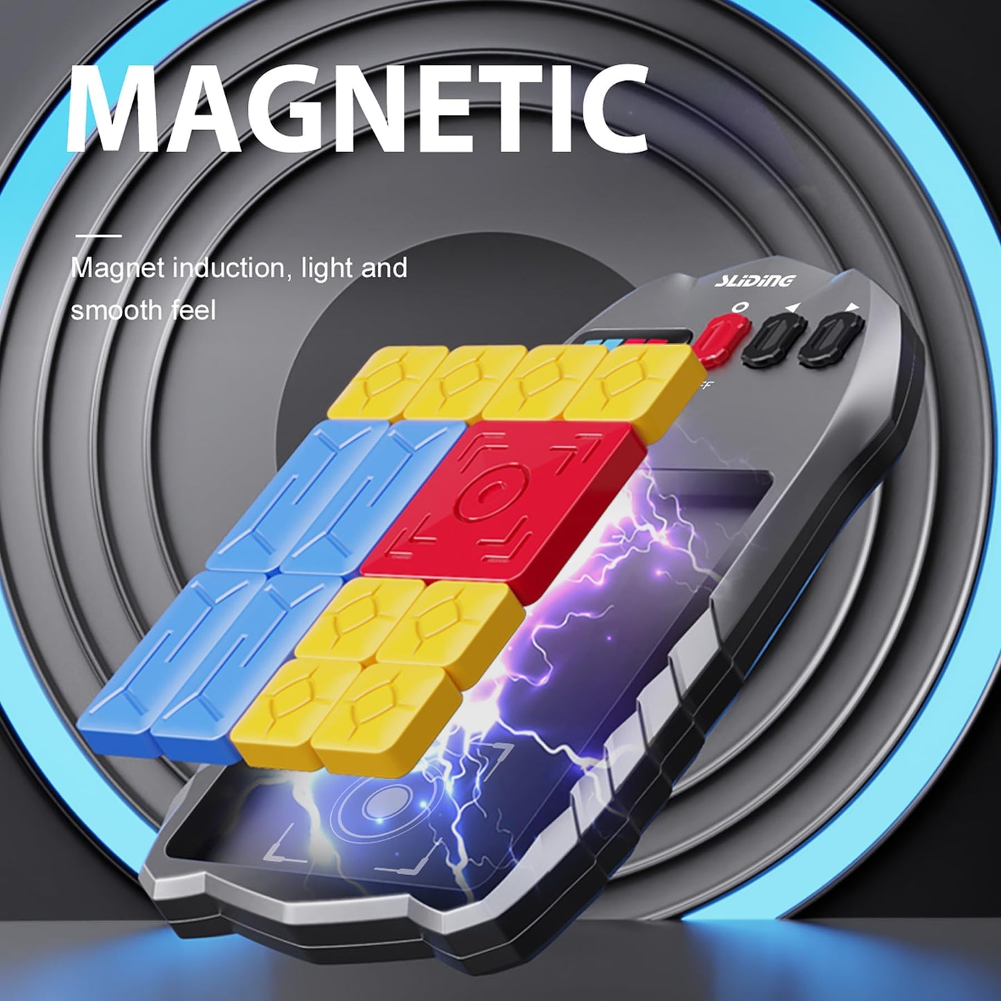 BEBESIRI Super Slide Puzzle Game - 500+ Levels Electronic Sliding Puzzle for All Ages