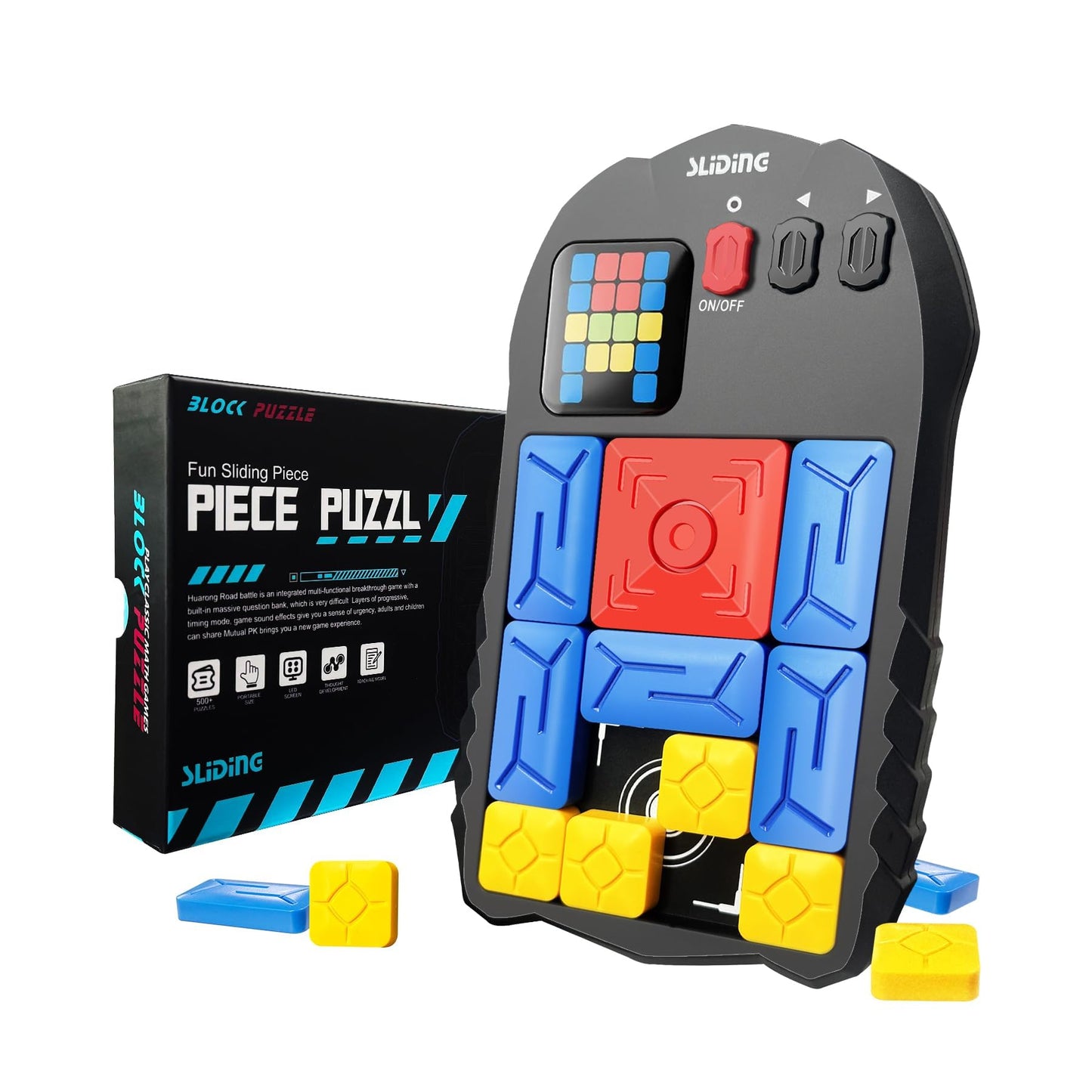BEBESIRI Super Slide Puzzle Game - 500+ Levels Electronic Sliding Puzzle for All Ages