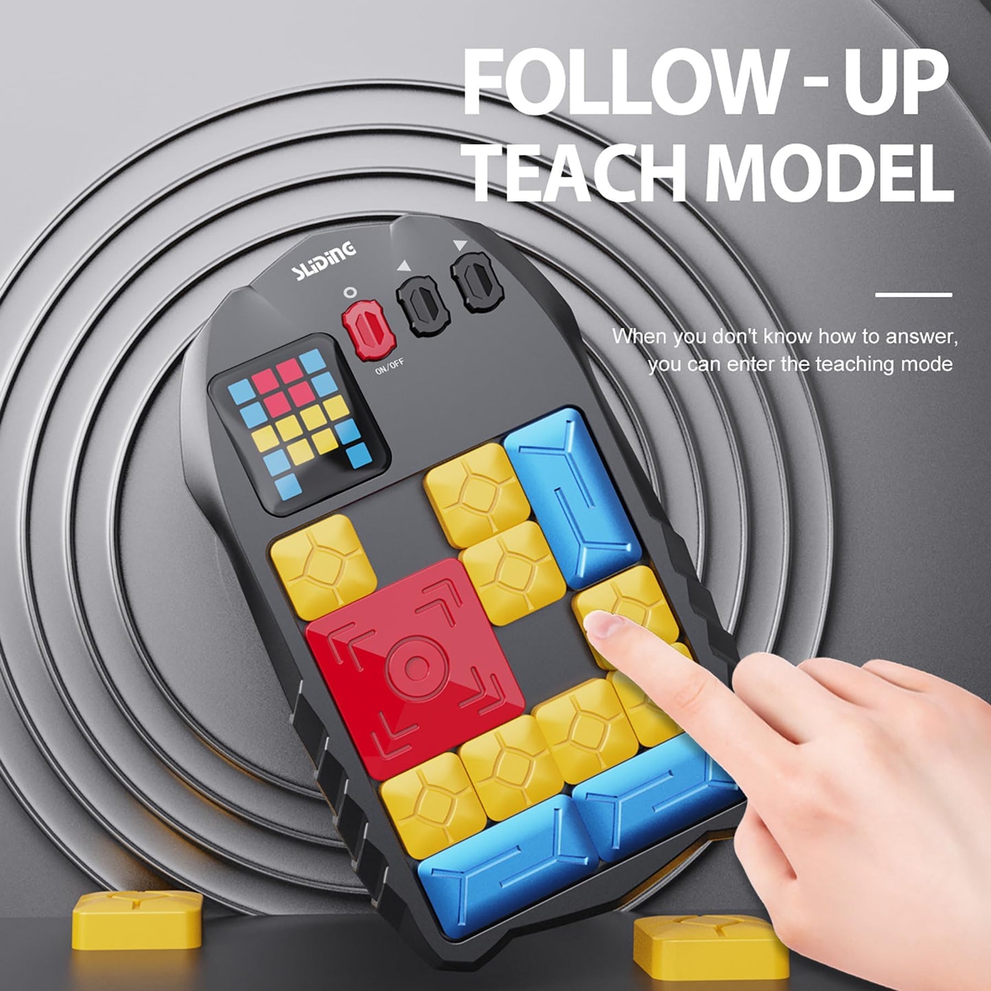 BEBESIRI Super Slide Puzzle Game - 500+ Levels Electronic Sliding Puzzle for All Ages