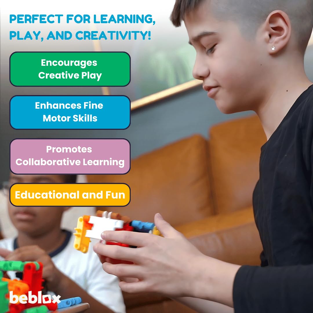 BEBLOX Duck Set - 87-Piece Interlocking Blocks for Kids | STEM Toy