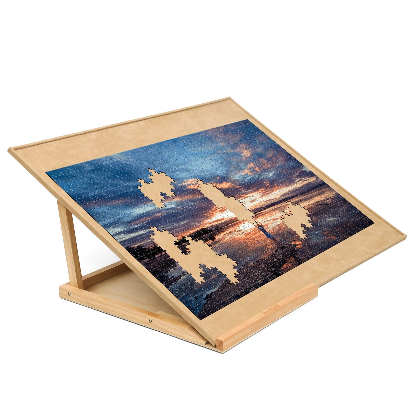 Becko US 1000-Pc Jigsaw Puzzle Board with Bracket/Stand – Portable Table, 2 Angle Adjustments