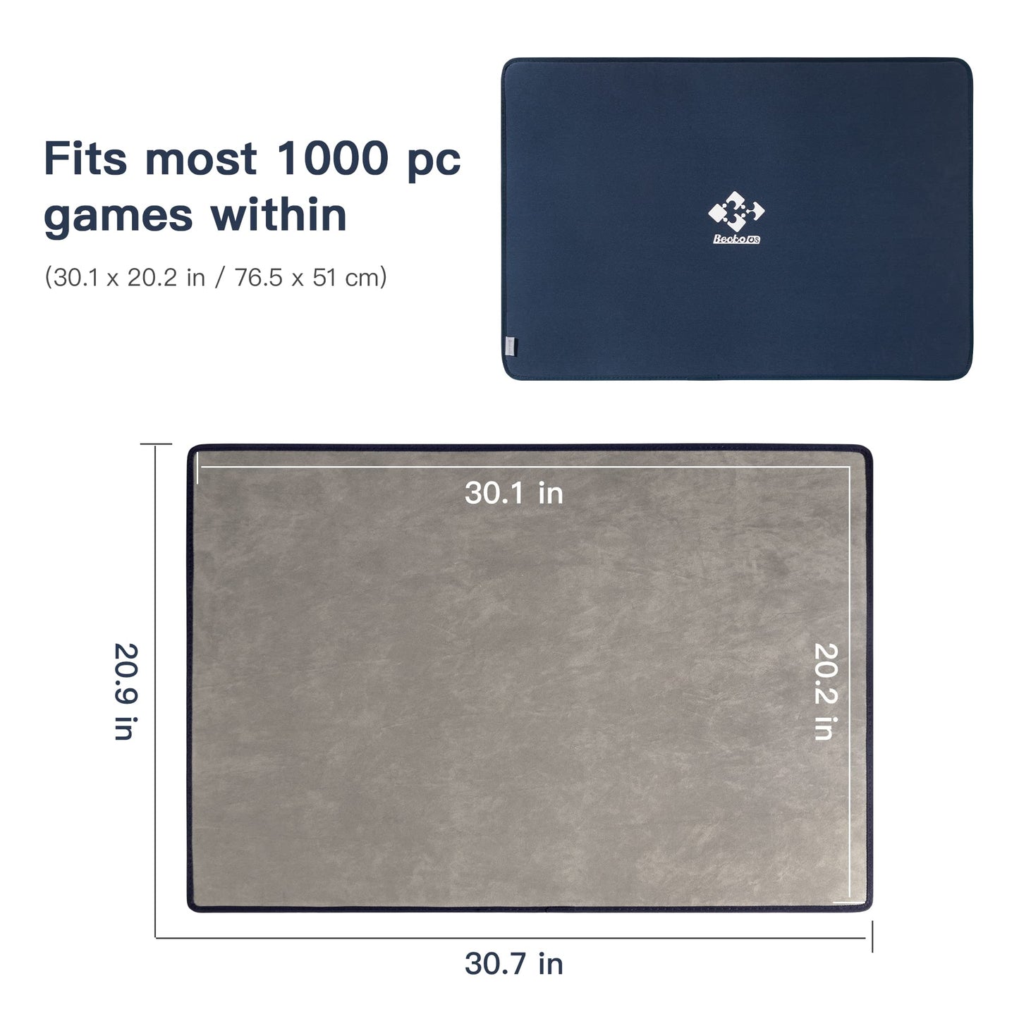 Becko US Jigsaw Puzzle Board – Portable, Non-Slip Mat for Up to 1000 Pieces