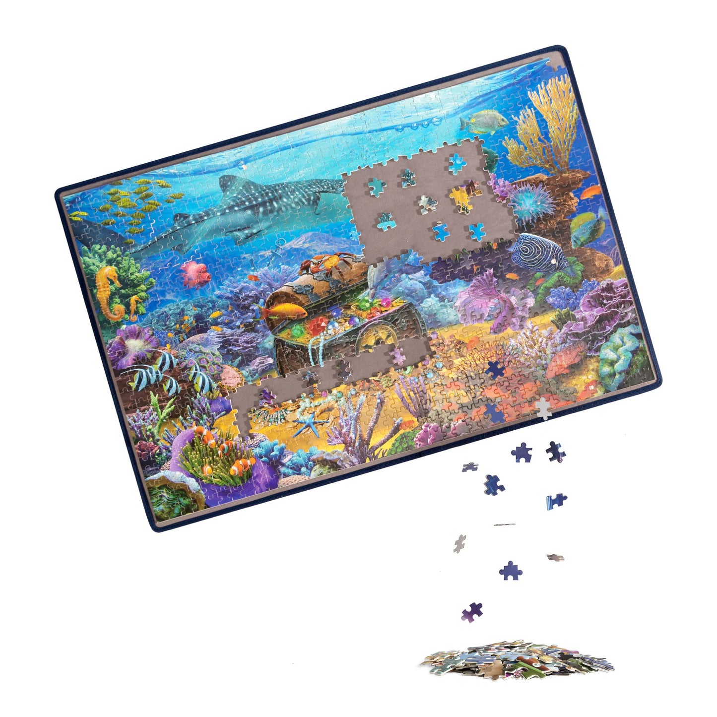 Becko US Jigsaw Puzzle Board – Portable, Non-Slip Mat for Up to 1000 Pieces