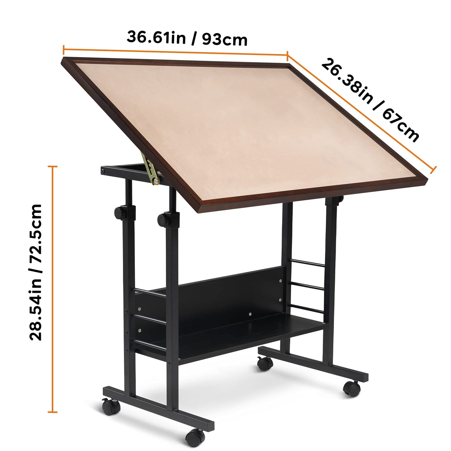 Becko US 1500-Piece Tilting Puzzle Table with Cover Mat — 5 Tilt Angles, Height Adjustable, Portable