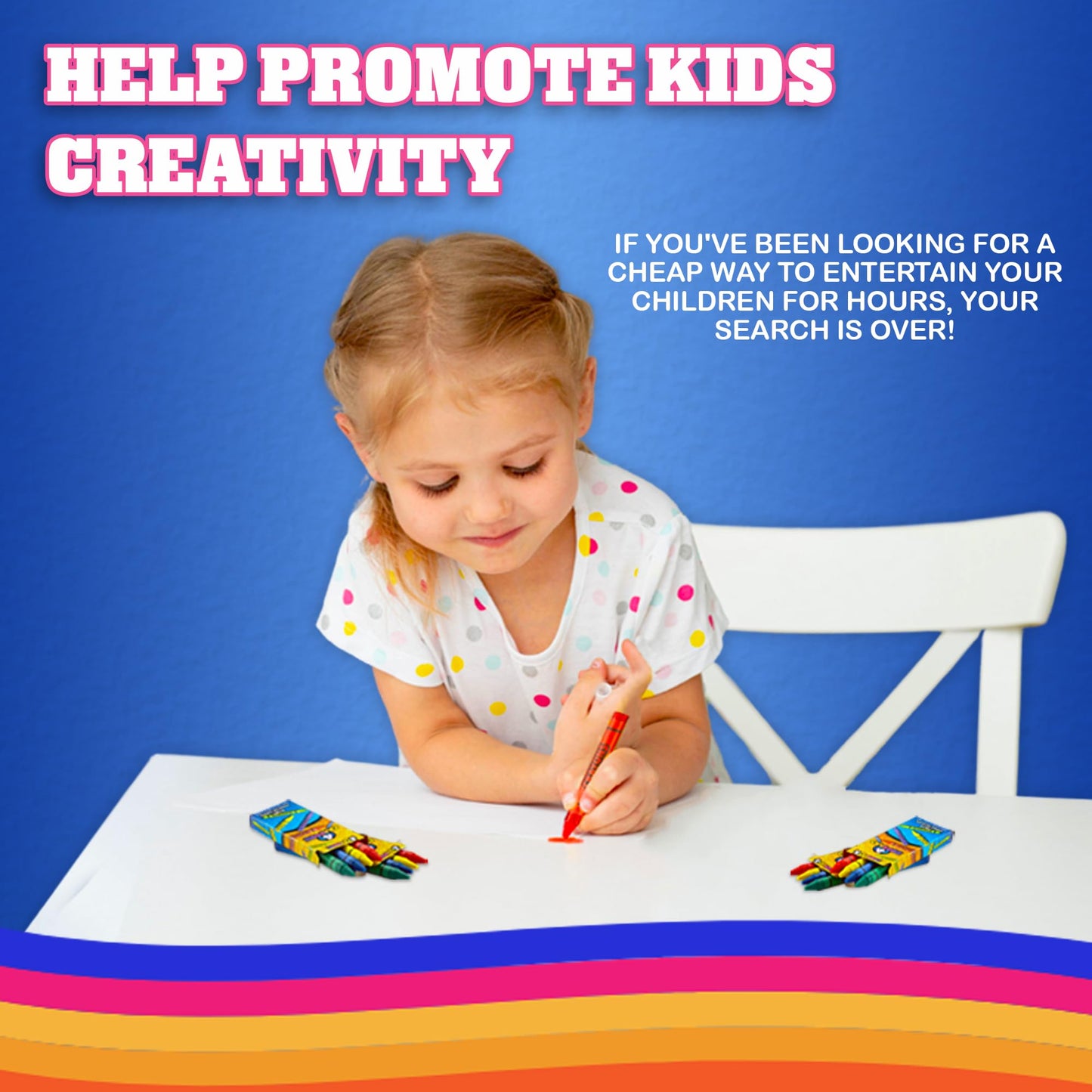 Bedwina Bulk Crayons – 288 Crayons (72 x 4 Packs) Non-Toxic for Parties & Goody Bags