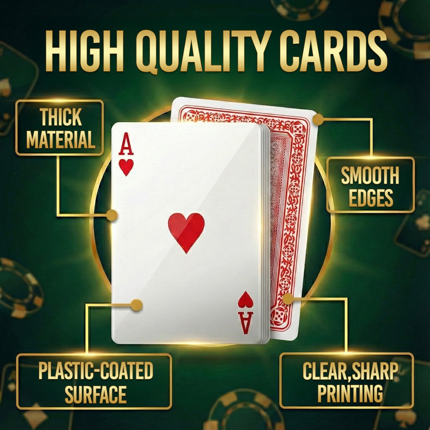 Bedwina Giant Jumbo Playing Cards – 5x7 Large-Print Decks (3 Pack) for Seniors, Kids, Adults
