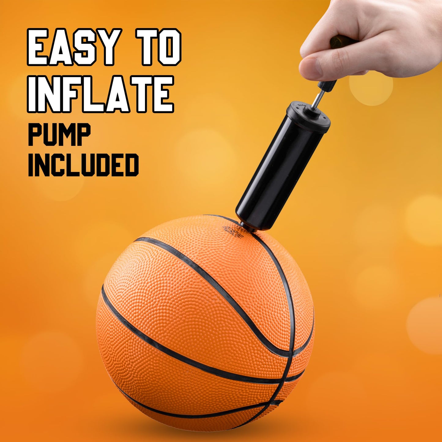 Bedwina Mini Basketball – 7 Inch, Pack of 4 | Indoor/Outdoor Play for Kids