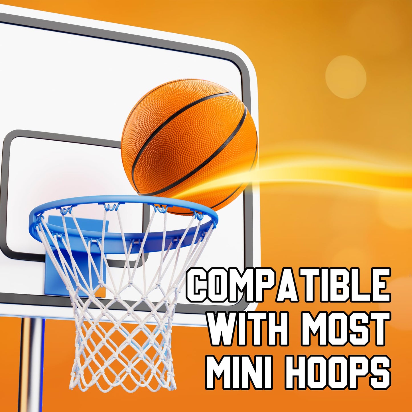 Bedwina Mini Basketball – 7 Inch, Pack of 4 | Indoor/Outdoor Play for Kids