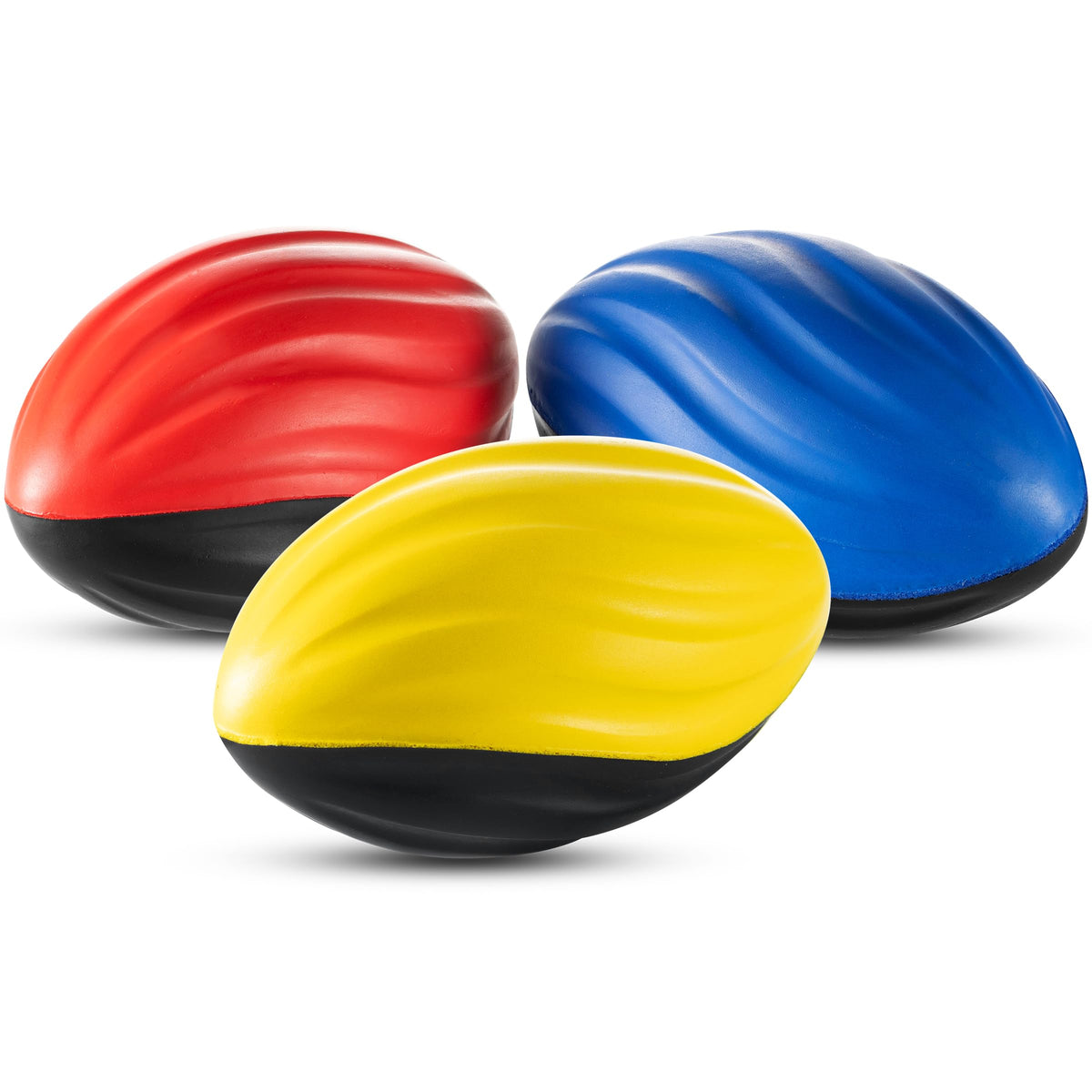 Bedwina 5\" Mini Foam Footballs (Pack of 3) – Indoor & Outdoor Kids Play