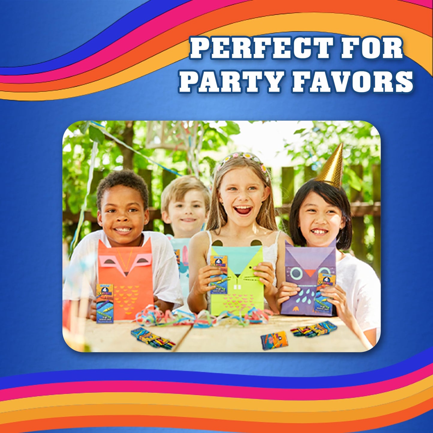 Bedwina Bulk Crayons – 288 Crayons (72 x 4 Packs) Non-Toxic for Parties & Goody Bags
